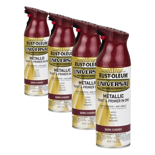 Rust-Oleum Metallic Spray Paint 11oz Pack of 4 - Dark Cherry