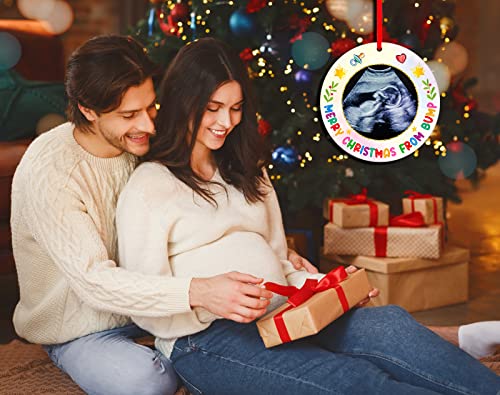 Ultrasound Picture Frame Christmas Ornament for Expecting Parents