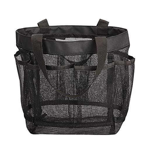 HAOGUAGUA Mesh Shower Caddy Tote Bag with 8 Pockets - Quick Dry Organizer