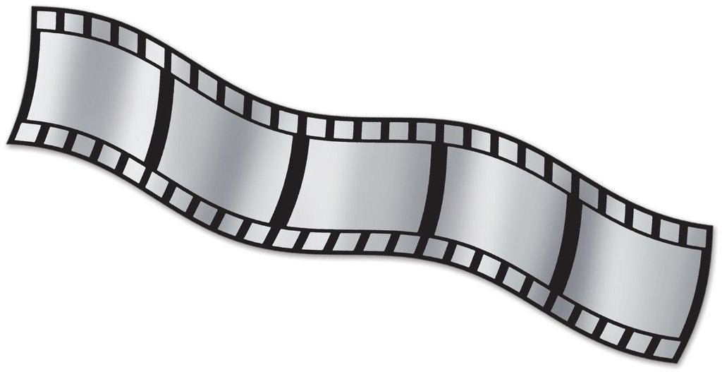 Beistle Filmstrip Metallic Decorating Material – Printed Silver Plastic Roll for Hollywood Theme Parties, Red Carpet Film Events, Awards Night Backdrops, Photo Booths, Theater Productions, 15” x 25’
