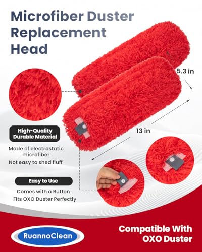 Microfiber Duster Refills for OXO Good Grips | Washable 2-Pack