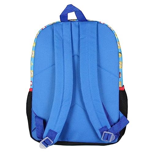 Super Mario Backpack Bowser Luigi Princess Peach Yoshi 16" Kids Bag School Travel Backpack With Quilted Front Design