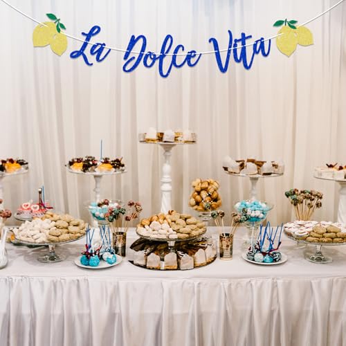 La Dolce Vita Bridal Shower Banner - Italian Lemon Party Decor