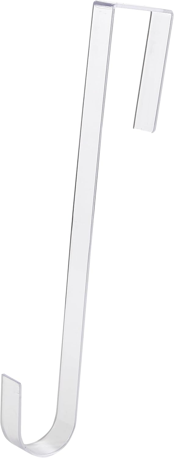 Skiennix 12-Inch Clear Wreath Hanger - Non-Scratch Design for Indoor/Outdoor Holiday Decor