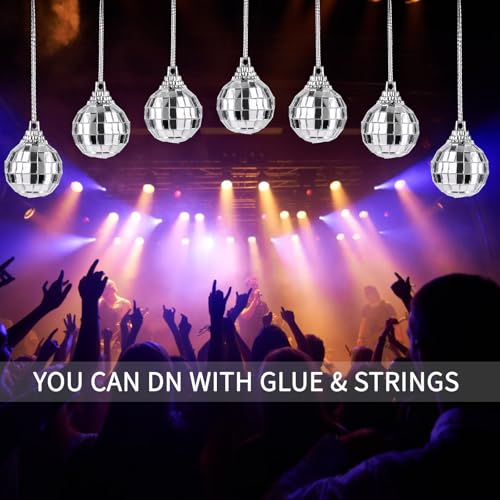 12PCS Mini Silver Disco Balls for Party Decorations & Festive Events