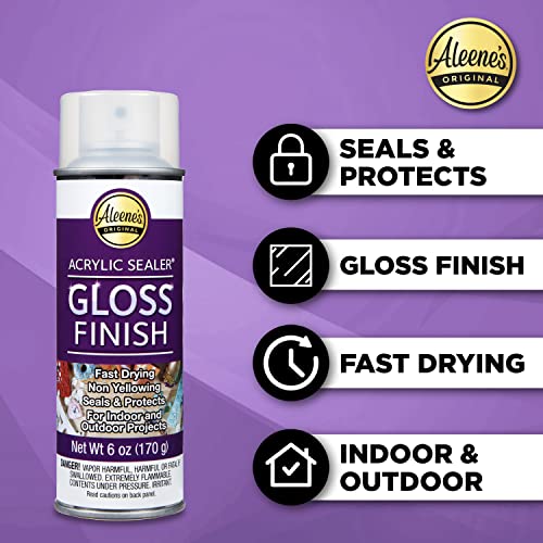 Aleene's Spray Gloss Finish - 6 Oz Clear Acrylic Sealer