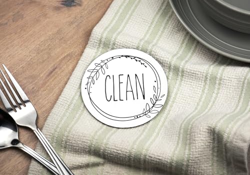 SimplyNeat Clean Dirty Dishwasher Magnet - Double-Sided 3.5" Indicator