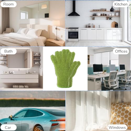 Microfiber Dusting Gloves for Houseplants - Reusable & Washable