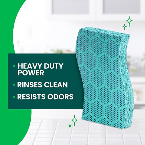 Scotch-Brite Odor Resist Heavy Duty Scrub Sponge 3 Pack | Kitchen & Household Cleaning