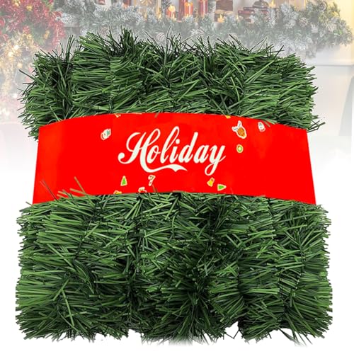 50 Ft Artificial Christmas Garland Decorations No Lights Outdoor