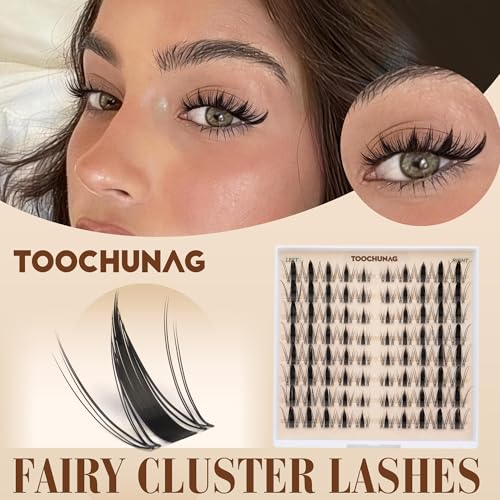 TOOCHUNAG Manga Lash Clusters DIY Individual Eyelash Extensions CC Curl