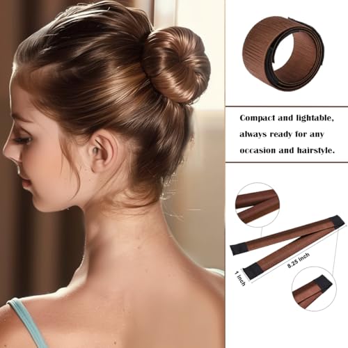 MuYwa Hair Bun Maker & French Twist Tool for Ballet and Dance (4-Pack)