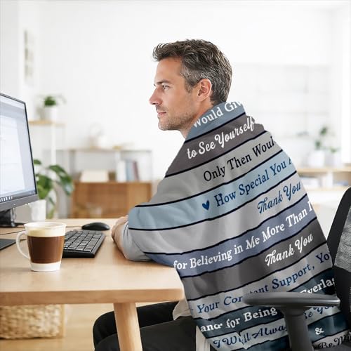Personalized Fleece Throw Blanket for Dad - 50x60 Cozy Gift