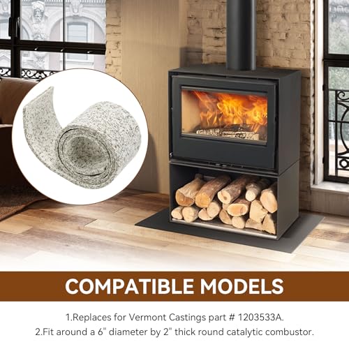 Interam Expanding Gasket for 6" Wood Stove Catalytic Combustor - 20" x 2"
