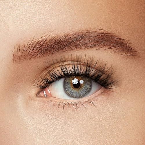 Ryidkcs Wispy False Eyelashes 12mm, 5 Pairs Reusable Clear Band Strip Lashes