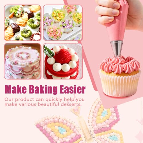 12PCS Stainless Steel Piping Tips Set for Cake Decorating