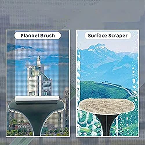2 in 1 Green-Yellow Window Cleaning Brush - Multifunctional Tool
