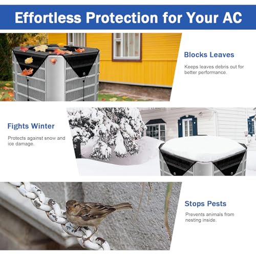 28" x 28" Durable Air Conditioner Cover – All-Season Protection