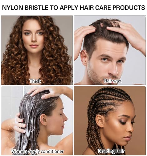 3 Row Hair Comb 2-Piece Set for Natural Curly Hair Detangling