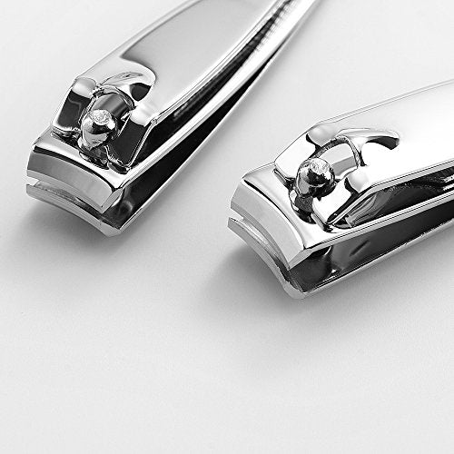 QLL 4 Pcs Professional Stainless Steel Nail Clippers Set with Nail File
