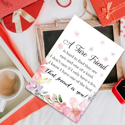 Cute Best Friend Birthday Card for Women - 8x5.3in