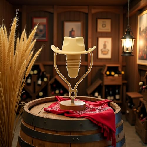 Cowboy Silicone Wine Stopper - Reusable Leak-Proof Bottle Cap