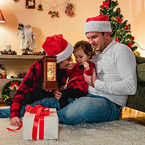 Christmas Snow Globe Lantern with Music & Timer - Snowman Variation