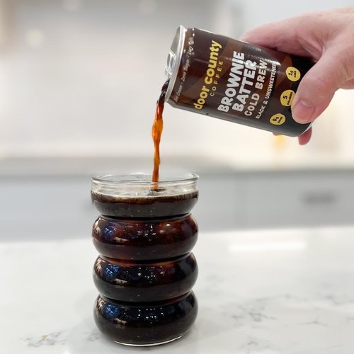 Door County Coffee Canned Cold Brew Variety Pack - 8oz | Bold & Rich Flavor, 145mg Caffeine, 6 Pack