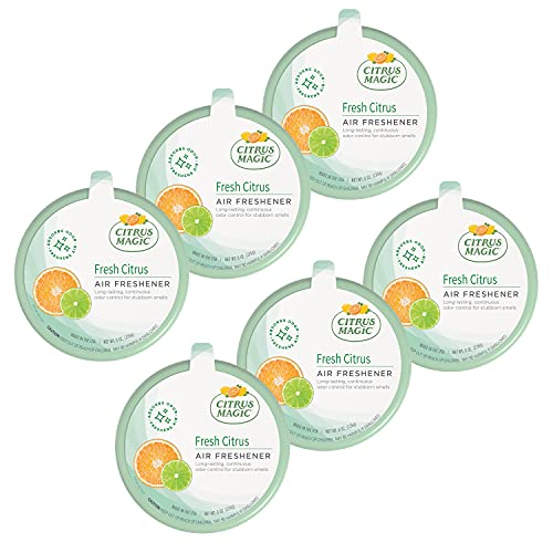 Citrus Magic Air Fresheners - Fresh Citrus Scent, 8 oz, Pack of 6