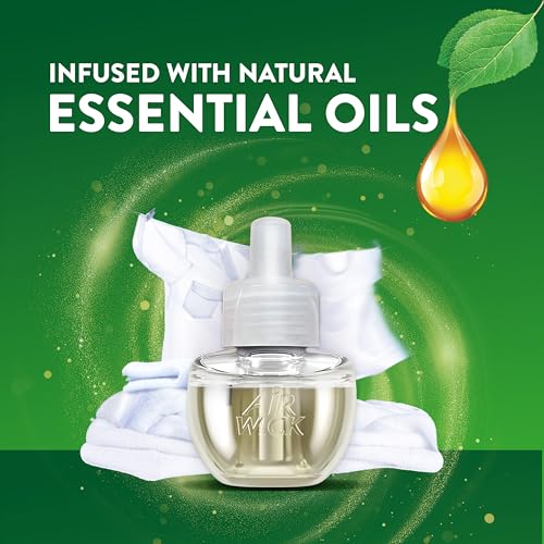 Air Wick Plug-in Scented Oil Refill, Fresh Linen, 2 ct, 0.67 Fl Oz