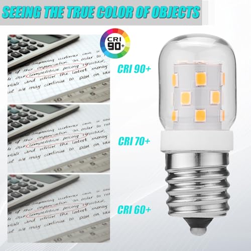 E17 Dimmable LED Microwave Light Bulb, 3W 40W Equivalent Warm White