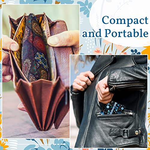 Floral Travel Tissue Holder - 5 Pack Reusable Pouches with Zipper
