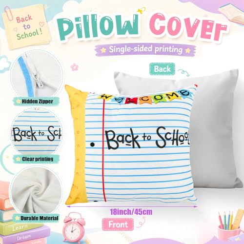 Chicplaid Composition Notebook Throw Pillow Covers - 18x18, 2 Pack
