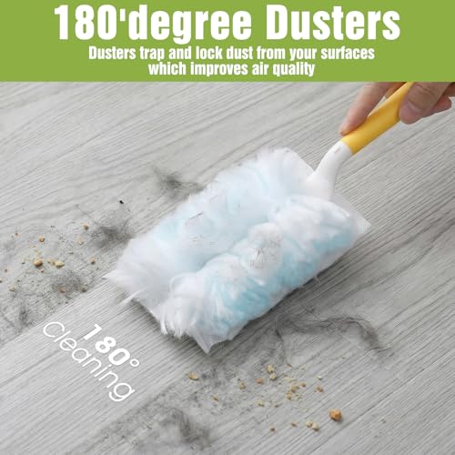 Heclia Disposable Duster Refills - Heavy Duty, 10 Pack for Multi-Surface Cleaning