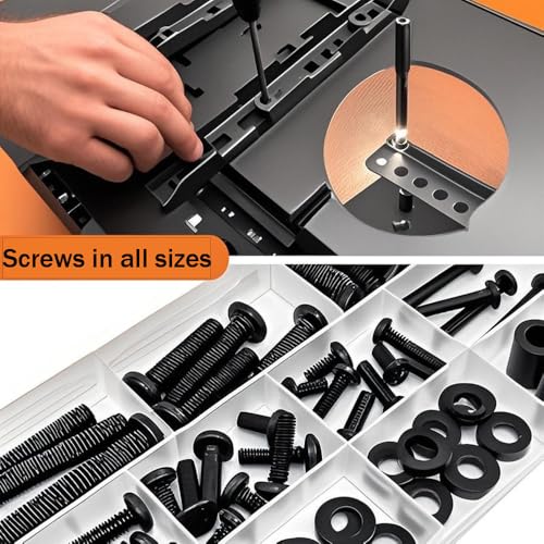Universal TV Mounting Hardware Kit - M4 M5 M6 M8 Screws for VESA Mounts