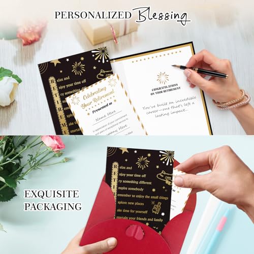 D24TIME Retirement Card with Certificate & Envelope - 5.5x8in