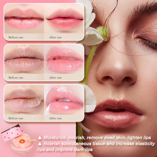 Tiejdhr Apple Lime Lip Sleeping Mask - Hydrating Moisturizing Lip Balm