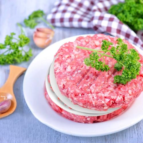 100 Pcs Non-Stick Hamburger Patty Papers - 4 Inch Baking Sheets