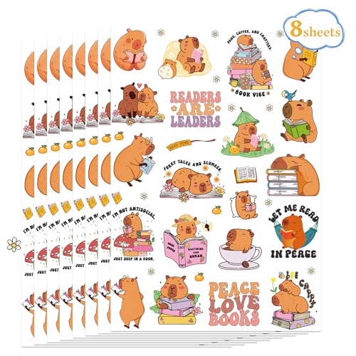 Capybara Temporary Tattoos - 200+ Cute Party Favors & Stickers