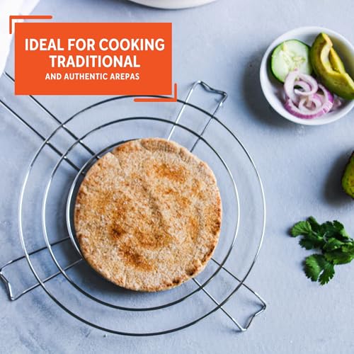 IMUSA 11-Inch Arepa Grill - Aluminum Cookware for Tortillas