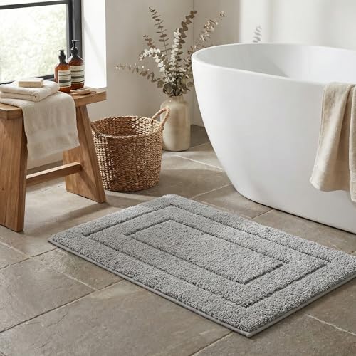 Granny Says Gray Bathroom Rug 20" x 30" - Non-Slip Microfiber Mat