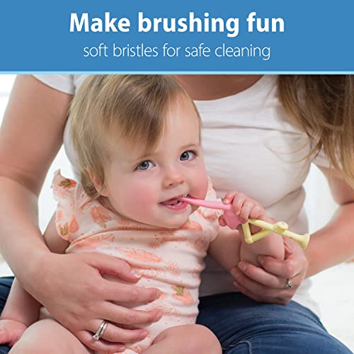 Dr. Brown's Toddler Toothbrush - Flamingo Soft Bristles, 1-4 Years