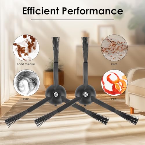 5-Pack Replacement Side Brushes for Roborock Q5 Max+, S8 MaxV Ultra