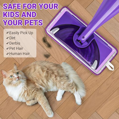 Microfiber WetJet Pads for Swiffer Wet Jet - 2 Pack, 11.8" x 5.5"
