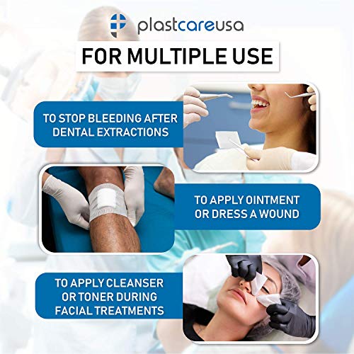 200 Gauze Pads 3x3 - Soft 4-Ply Non Woven Gauze Sponges - Non Sterile Dental Gauze & Esthetic Wipes - All Purpose Medical Gauze Squares for First Aid, Surgical, Wound Dressing