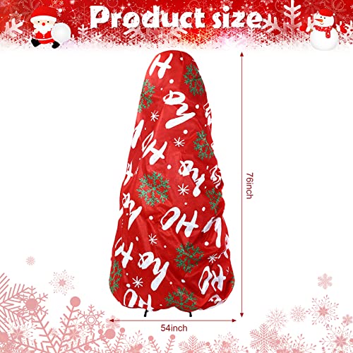 Large Christmas Tree Storage Bag with Drawstring - Snowflake Design, 7.5 Ft