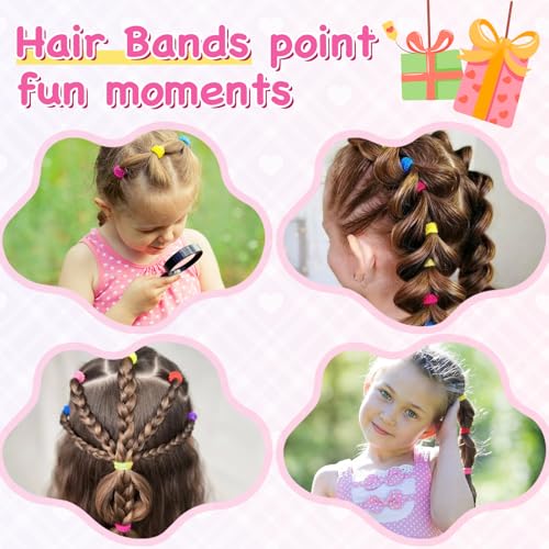KTYDG 100 Pack Soft Seamless Hair Ties for Girls Neutral Colors