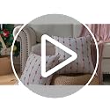 Boho Christmas Throw Pillow Covers 18x18 Inches Set of 2 Beige & Red Farmhouse Decor