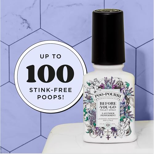 Poo-Pourri Before-You-Go Toilet Spray Lavender Peppermint 2 Fl Oz (Pack of 1)