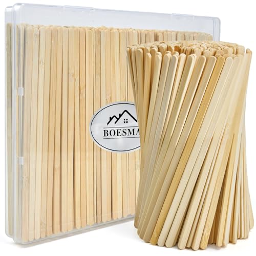 Boesma 250 Count Bamboo Coffee Stirrers - 5.5 Inch Smooth & Sturdy